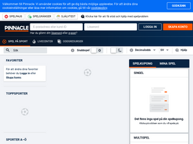 'pinnacle.se' screenshot