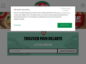 'delarte.fr' screenshot