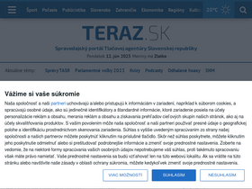 'teraz.sk' screenshot