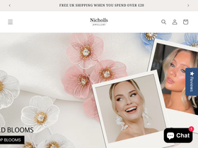 nichollsjewellery.com homepage screenshot
