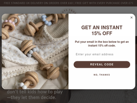 Toys From The Woods homepage screenshot