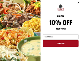 'legacyfoodstorage.com' screenshot