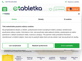 'etabletka.sk' screenshot