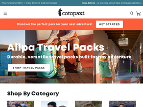 'cotopaxi.com' screenshot