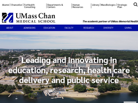 'umassmed.edu' screenshot