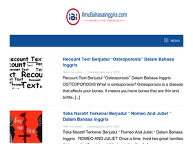 'ilmubahasainggris.com' screenshot