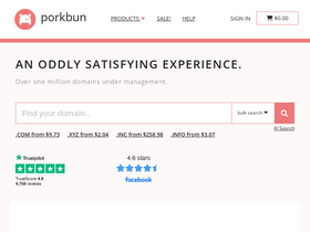 'porkbun.com' screenshot