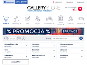 'gallerystore.pl' screenshot