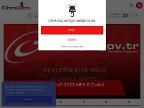 'guncelajans.com' screenshot