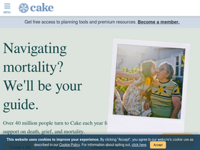 'joincake.com' screenshot