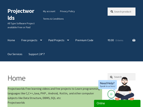 'projectworlds.in' screenshot