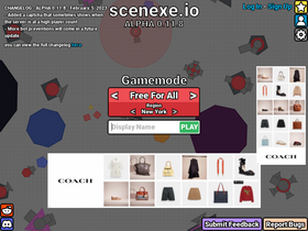 'scenexe.io' screenshot