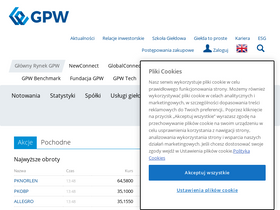 'gpw.pl' screenshot