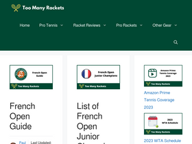 'toomanyrackets.com' screenshot