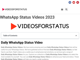 'videosforstatus.com' screenshot