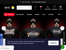 'brandit-store.cz' screenshot