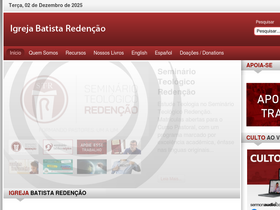 'igrejaredencao.org.br' screenshot