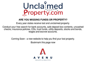 'unclaimedproperty.com' screenshot