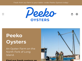 peekooysters.com homepage screenshot