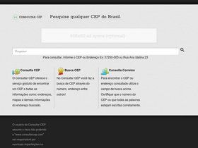 'consultarcep.com' screenshot
