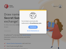 'drawnames.ca' screenshot