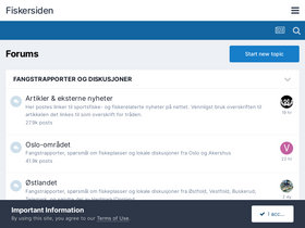 'fiskersiden.no' screenshot