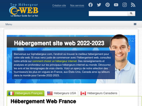 'tophebergeur.com' screenshot