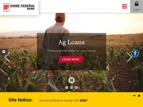 'homefederalne.bank' screenshot