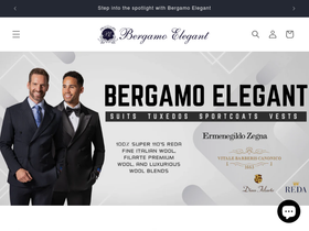 bergamoelegant.com homepage screenshot