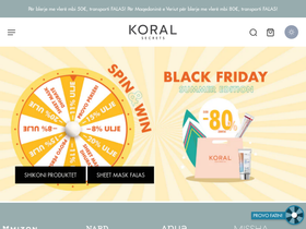 Koral Secrets Kosova website screenshot