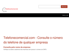 'telefonecomercial.com' screenshot