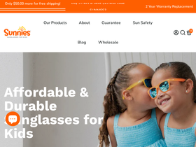 Sunnies Shades homepage screenshot