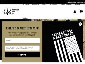 operationgoodboy.com homepage screenshot
