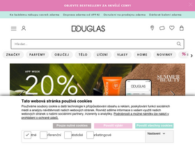 'douglas.cz' screenshot