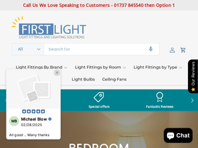 firstlightdirect.co.uk homepage screenshot