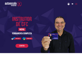 'autoescolaonline.net' screenshot