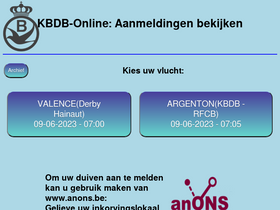 'kbdb-online.be' screenshot