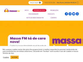 'massafm.com.br' screenshot