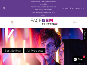 Facegem London homepage screenshot