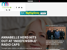 'themusicnetwork.com' screenshot