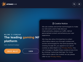'atomichub.io' screenshot