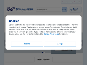 'bootskitchenappliances.com' screenshot