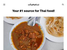 'eatingthaifood.com' screenshot