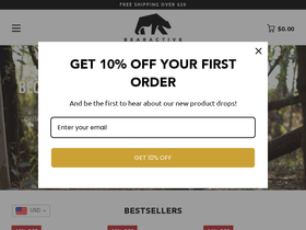 bearactive.com homepage screenshot