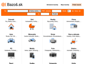 'sport.bazos.sk' screenshot