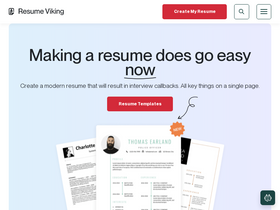 'resumeviking.com' screenshot