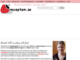 'recepten.se' screenshot