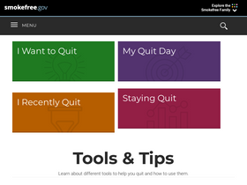 'smokefree.gov' screenshot