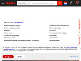 'digikey.nl' screenshot