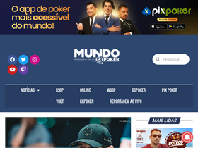 'mundopoker.com.br' screenshot